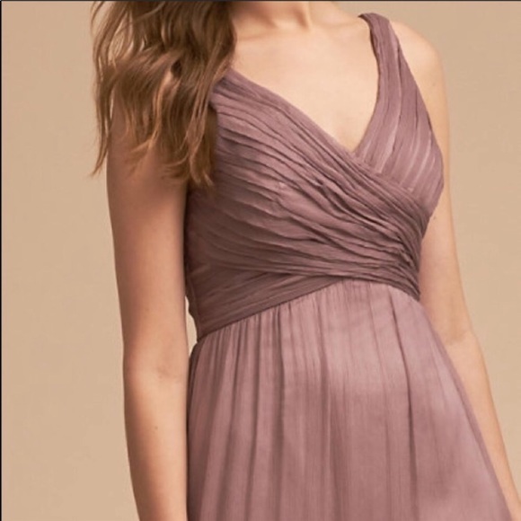 BHLDN Anthropologie Long Angie Dress Purple/Pink, XS - Picture 3 of 15